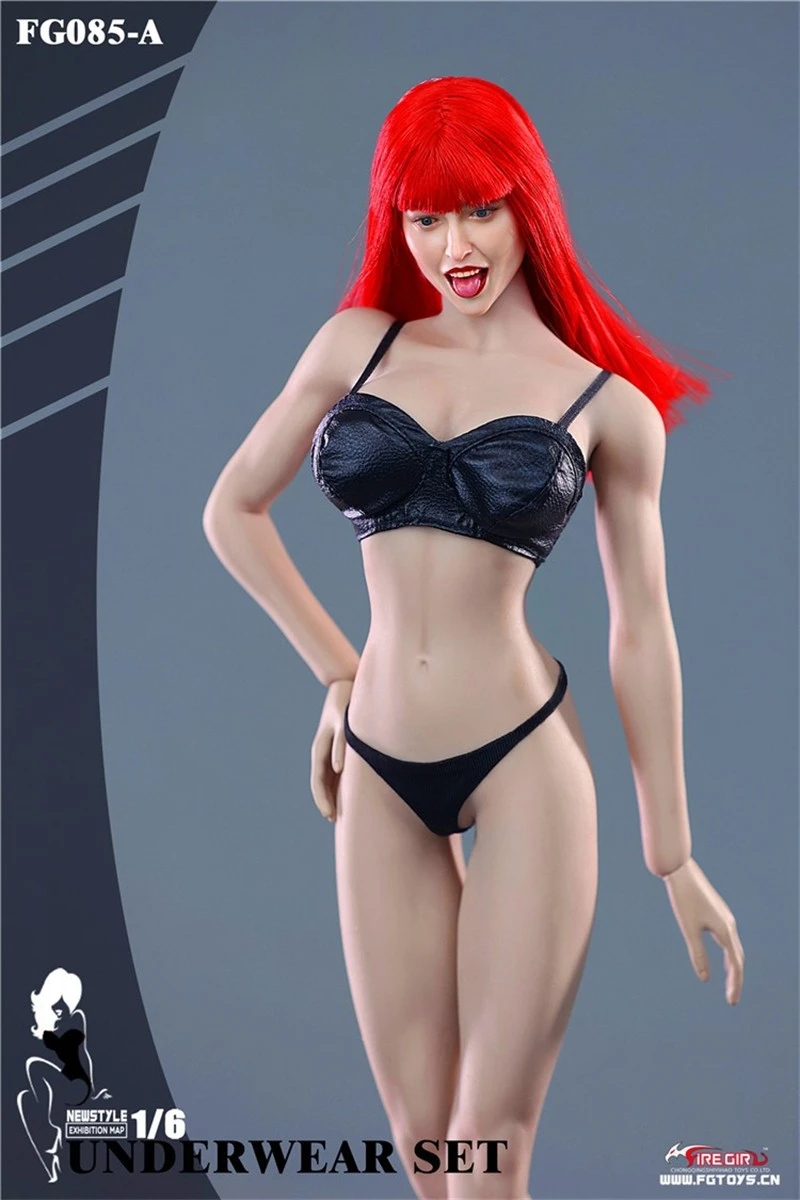 Fire Girl Toys FG085 serie de armario a escala 1/6, traje de ropa interior para mujer, corsé, Tanga, accesorio para cuerpo de figura de acción de 12 pulgadas