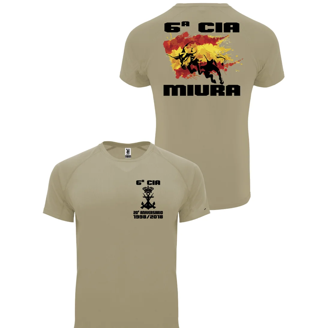 6ª Compañía Aniversario Infantería De Marina Men T-Shirt Short Sleeve Casual Cotton O-Neck T Shirt