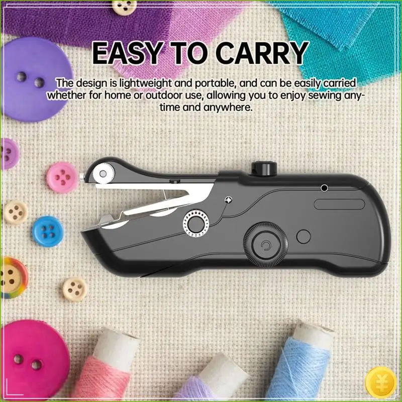 ماكينة خياطة محمولة، مفتاح كهربائي، سهلة التشغيل، ماكينة خياطة صغيرة محمولة، ماكينة خياطة للمبتدئين
