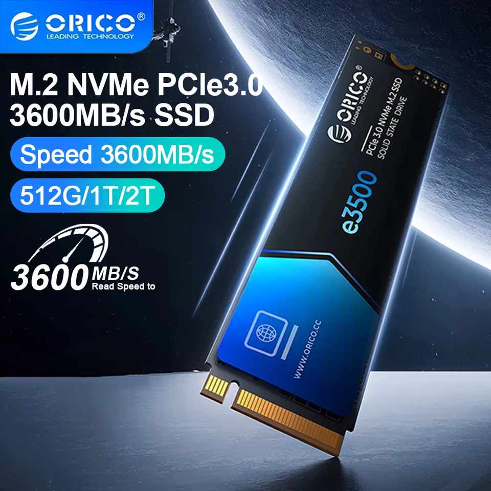 ORICO 2TB 1TB SSD M.2 2280 NVMe SSD PCIe Gen3x4 3500MB/S NVMe