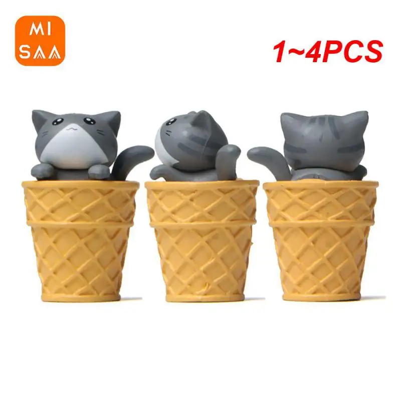 1~4PCS Gardening Simple Landscaping Wear-resistant Interesting Decorations Ice Cream Fashion Creativity Durable Household Doll