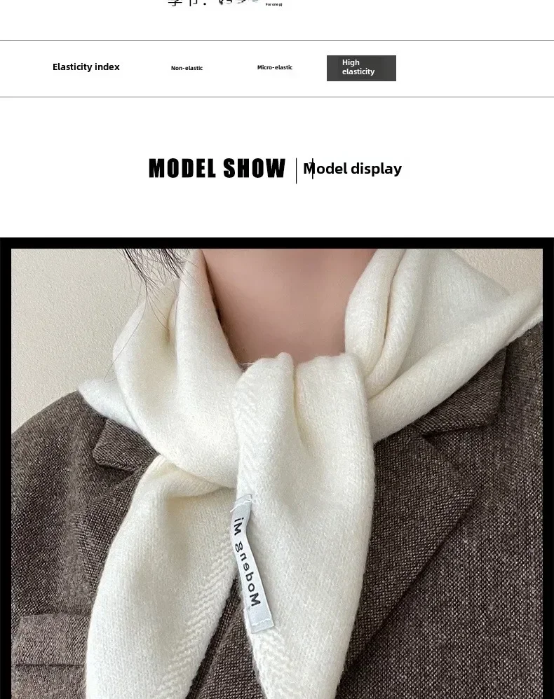 Winter Korea Gestrickte Dreieck Schal Wolle Warme Schal Schal Frauen Hals Schutz Smallscarf Kaschmir Schal – Detail 6