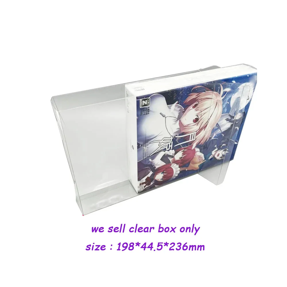 Transparent  protective PET cover for PS4 Tsukihime limited edition version game storage display box clear Collection case