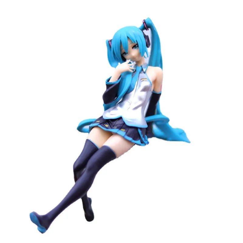 14CM 2024 nowe Anime Hatsune Miku kawaii PVC model figurki zabawki lalki zbierania prasowanego makaronu piankowego ozdoby samochodowe prezenty