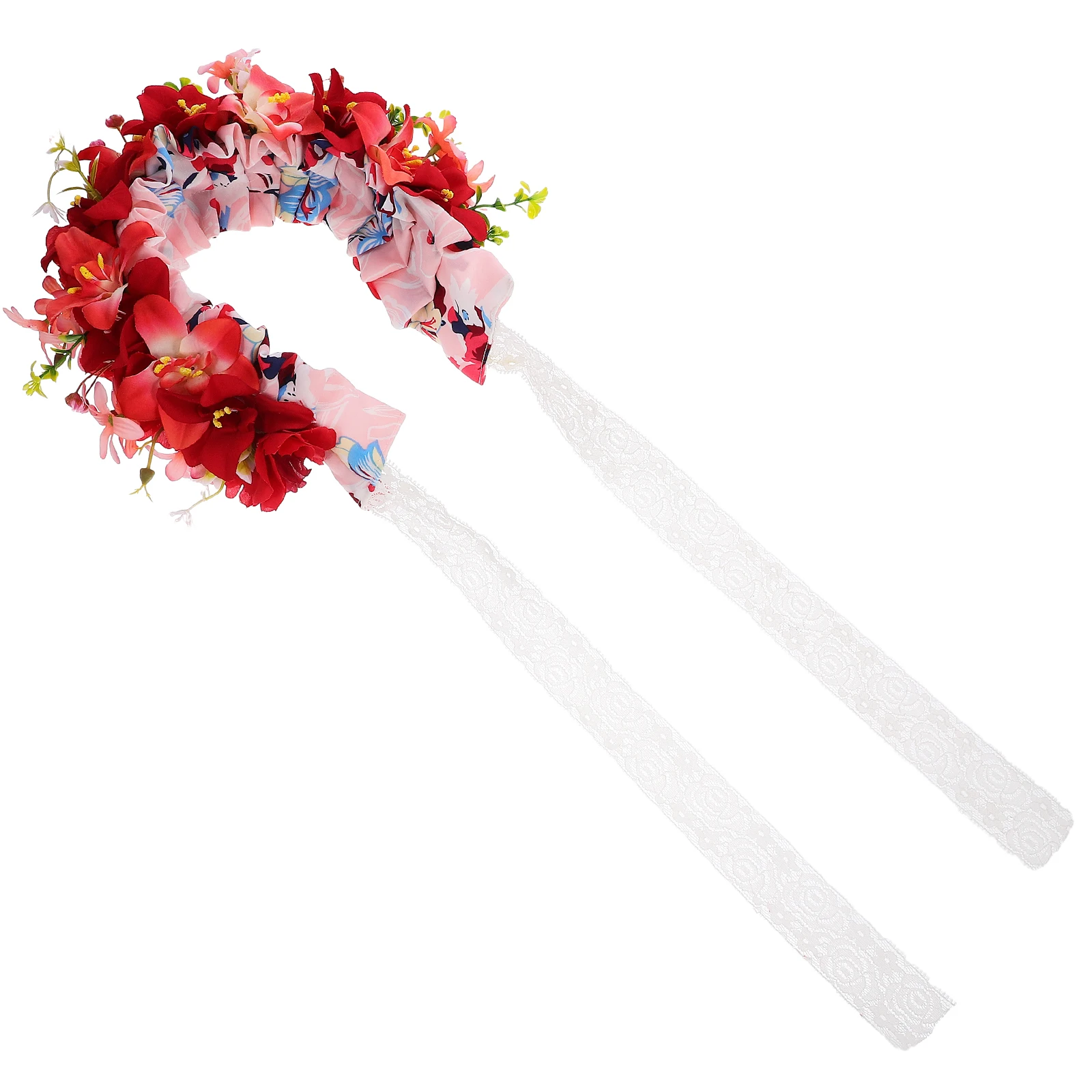 

Headb s Children Flower Hair Accessories Baby Girls Photo Floral Toddler Red Newborn Soft Comfortable Lightweight Portable