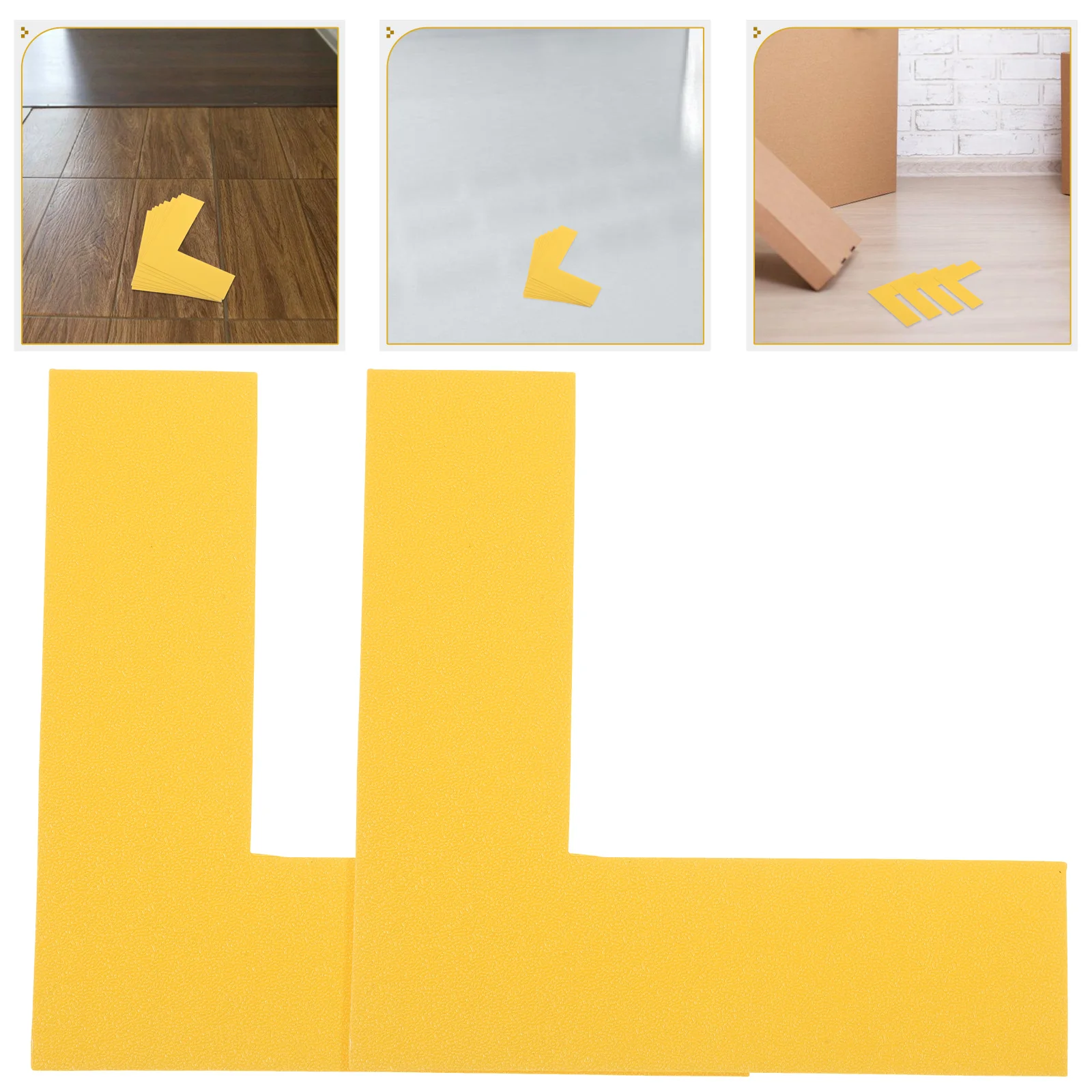 

8 PCS Ground Positioning Sign Corner Floor Markers Warehouse Desk Shaped for Table Top Concrete