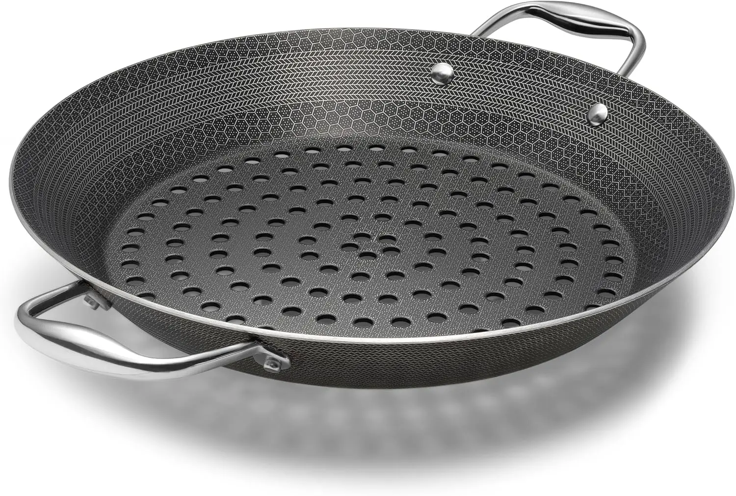 Hybrid Nonstick BBQ Grill Pan, Dishwasher-Friendly, BBQ and Oven-Safe Up to 900°F