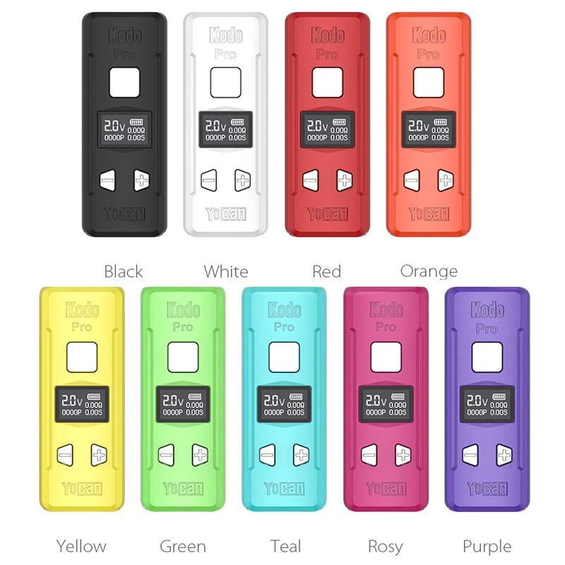 Oryginalny YOCAN Kodo Pro Vape Mod 400mAh bateria 510 gwint regulowane napięcie 10s parownik do elektronicznego papierosa podgrzewania