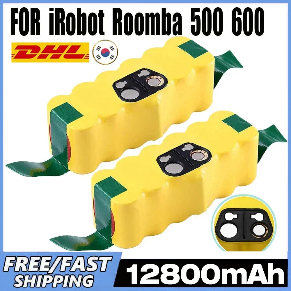 NEW 12800mAh 14.4V Battery for iRobot Roomba 500 600 700 800 Series 510 530 550 560 580 620 630 650 760 Vacuum Cleaner Battery