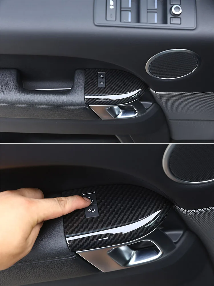 Für Land Rover Range Rover Sport 2014-17 Carbon Faser Auto Center Control Panel Lenkrad Tür Trim Aufkleber auto Zubehör – Detail 5