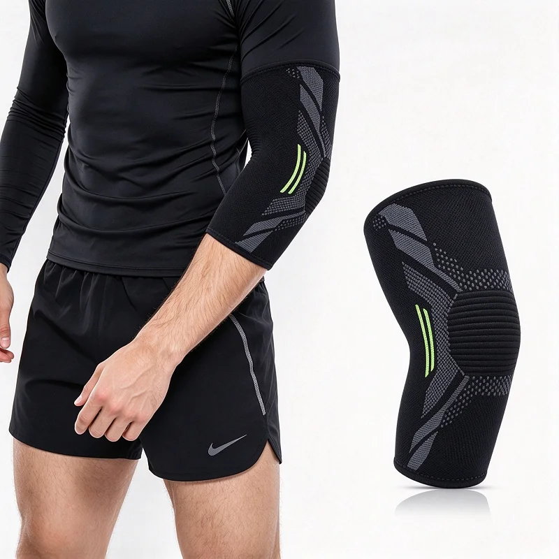Elbow Brace Compression Elbow Support Elastic Sports Elbow Sleeve Sweat Absorbing Arm Protective Pad for Gym Tennis Basketball