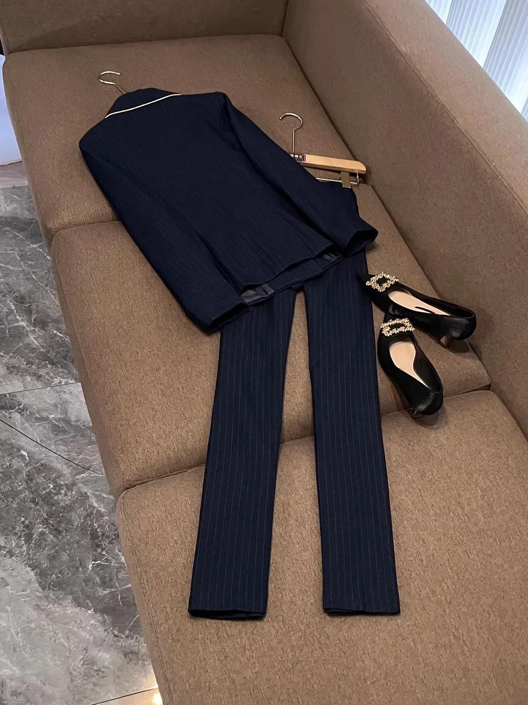 Ensemble de costume pour femmes, Ele Godd Sle, vêtements de cérémonie haut de gamme X23, vêtements professionnels, fabricant chinois, nouvelle collection 2025