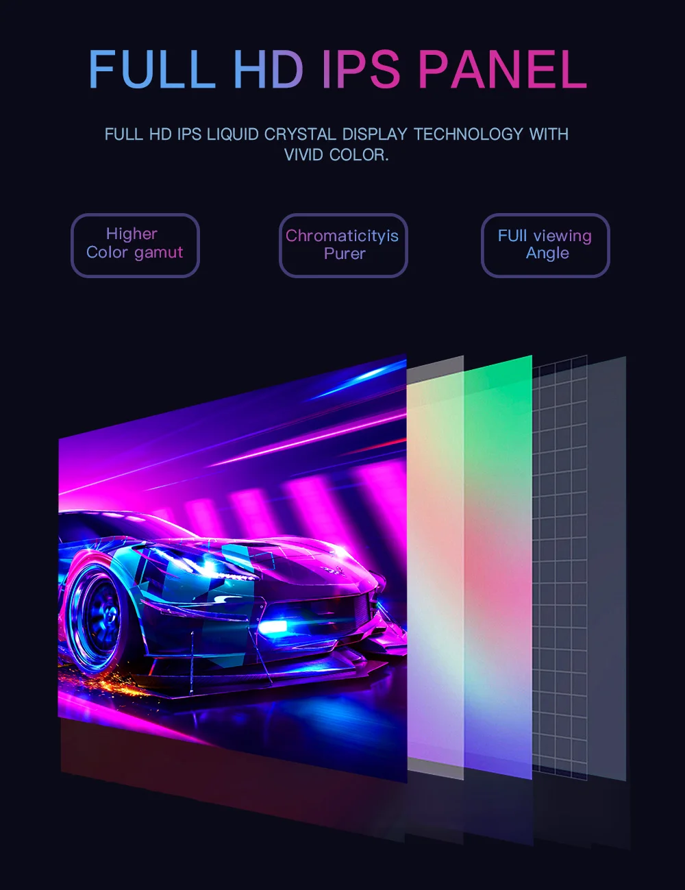 LESOWN Monitor Portabel IPS 10.1 Inci 2560X1600 Layar Sentuh LCD 92% sRGB HDMI USB C Plug & Play untuk Raspberry Pi Windows Gaming