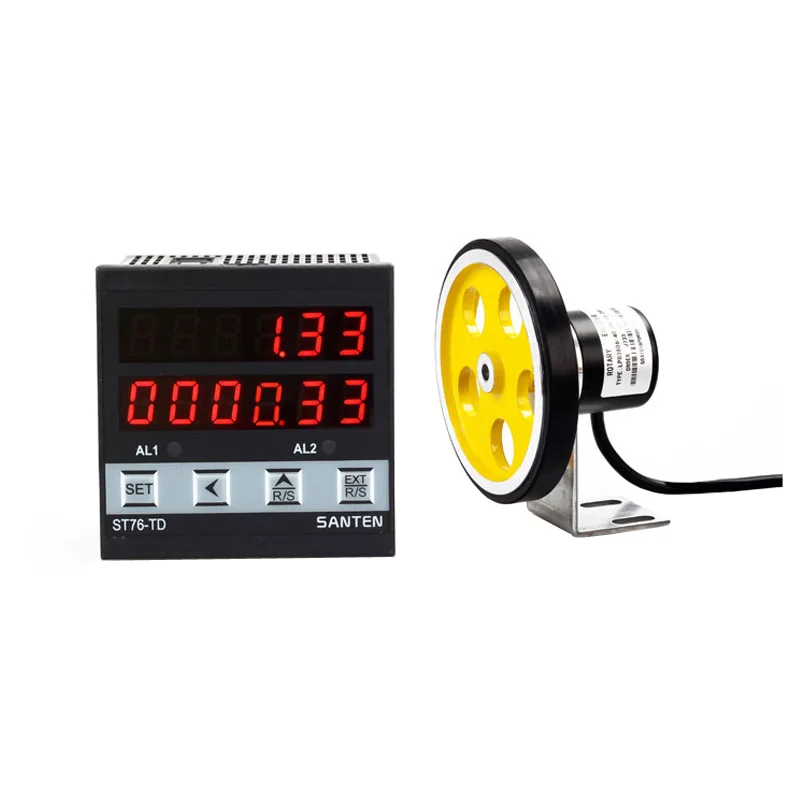 Meter Counter Roller Type Electronic Digital Display Line Speed Meter Meter Speed Meter Tachometer Encoder JK94 Meter Number