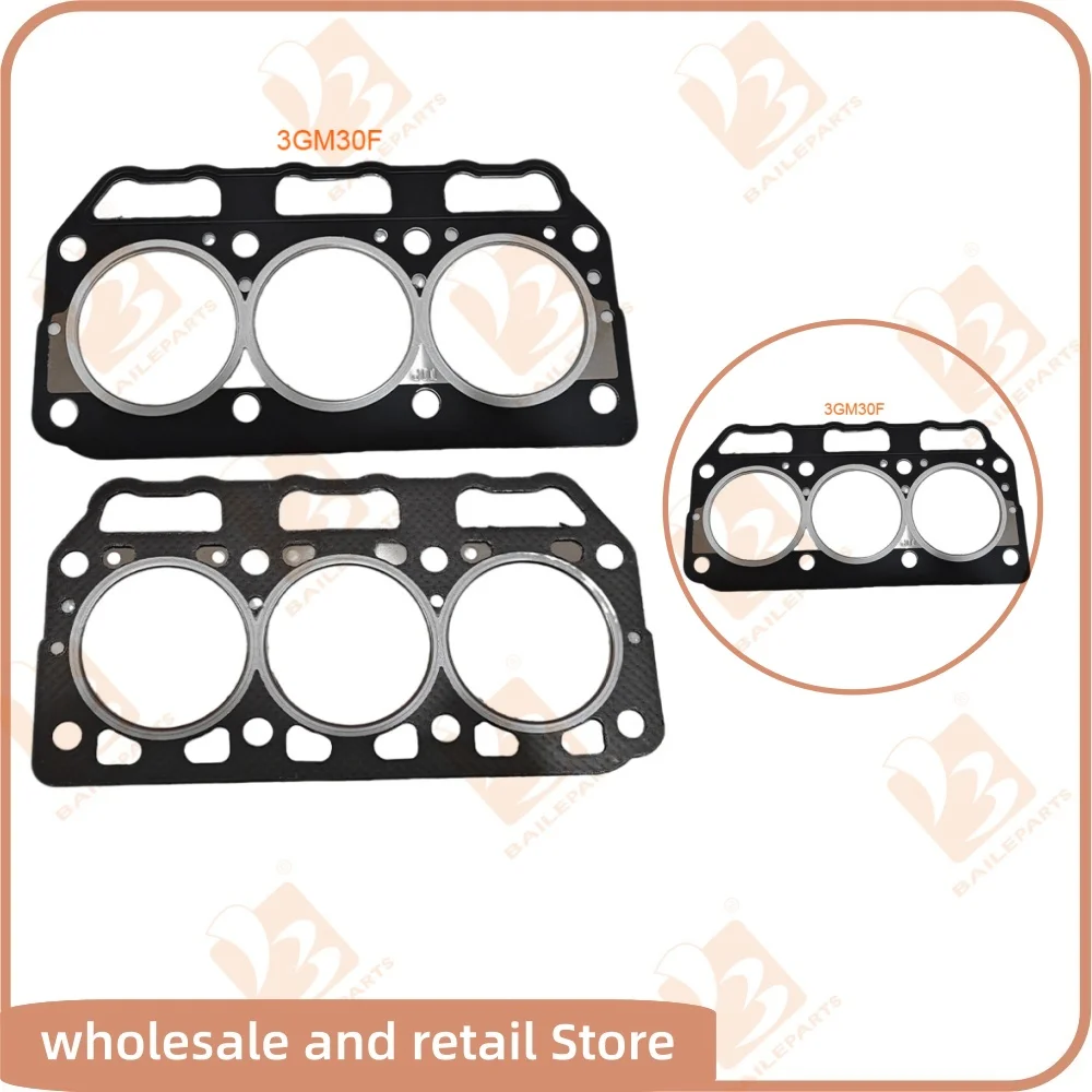 

Прокладка головки цилиндра 3GM30 3GM30F для двигателя Yanmar, комплект для капитального ремонта и восстановления