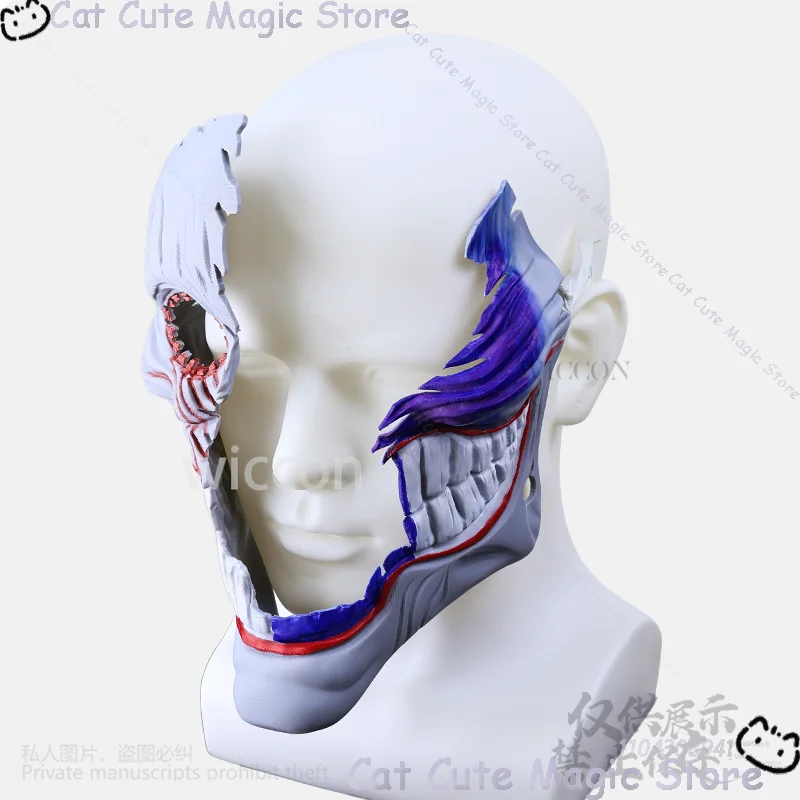 Anime Dandadan Aira Shiratori Cosplay 3D Mask Half Face Masks Terror Helmet Horror Halloween Party Costume Comic Cos Customized