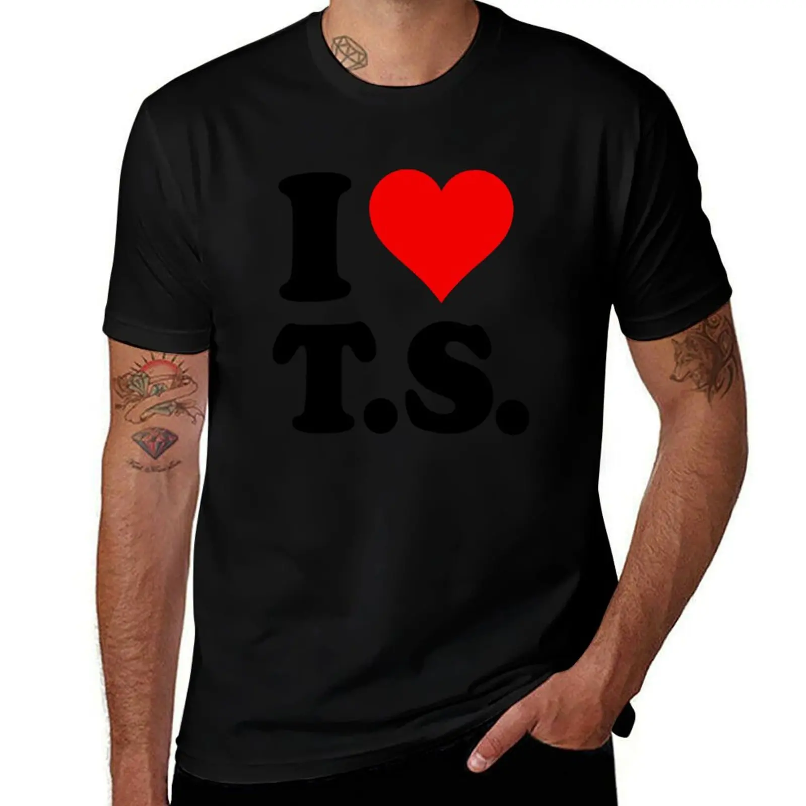 

I Heart TS I Love TS T S T.S. WH2 T-Shirt tees oversized cute tops mens funny t shirts