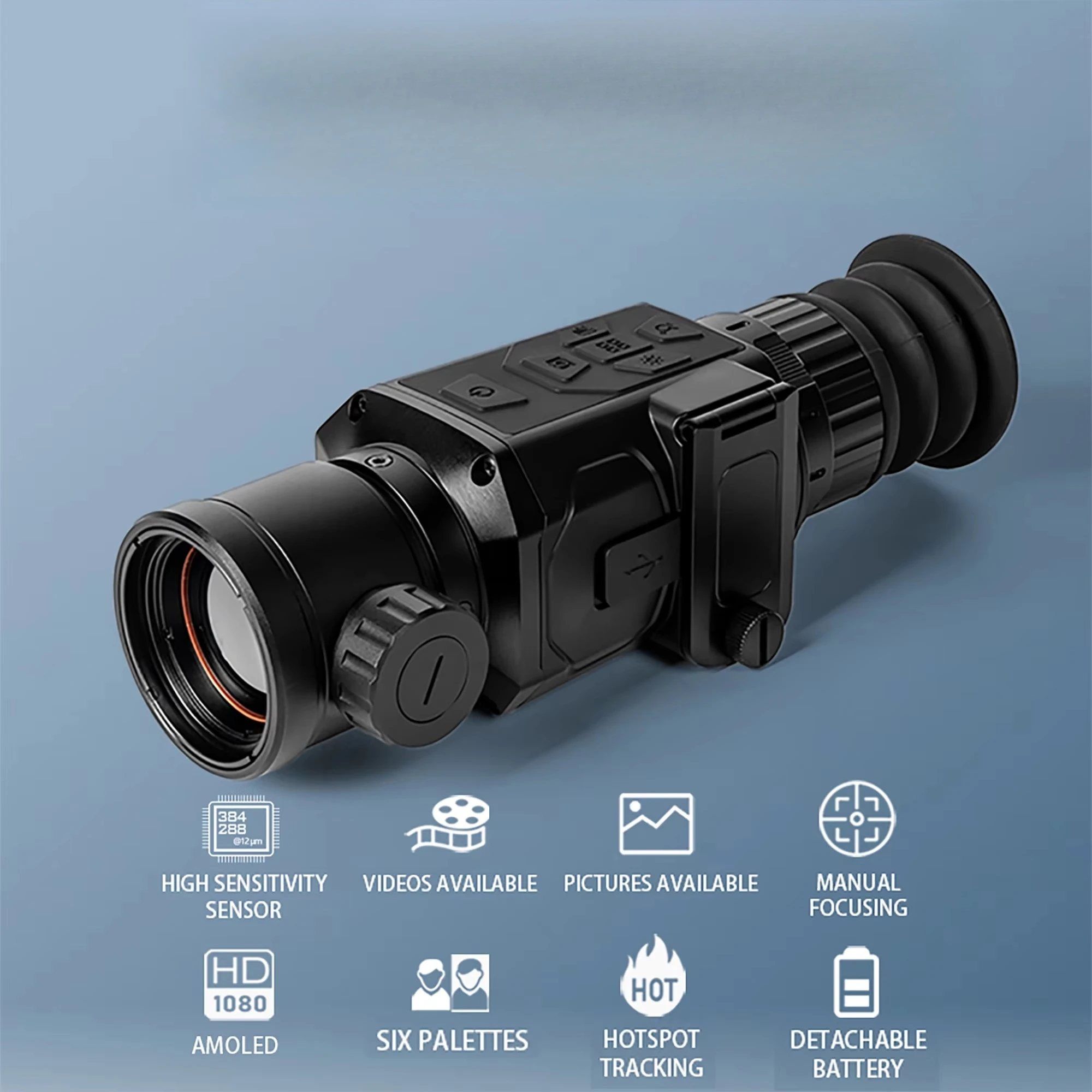 High Resolution Thermal Scope Camera New 640*512/384*288 Thermal Imaging Monocular for Hunting Night Vision Devices
