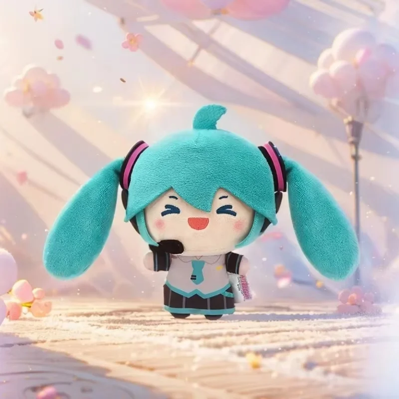 スポット初音ミクダブルポニーテール回転ポップフィギュアプルスタートハンガーふふおもちゃトレンディなインタラクティブギフトぬいぐるみファンのため