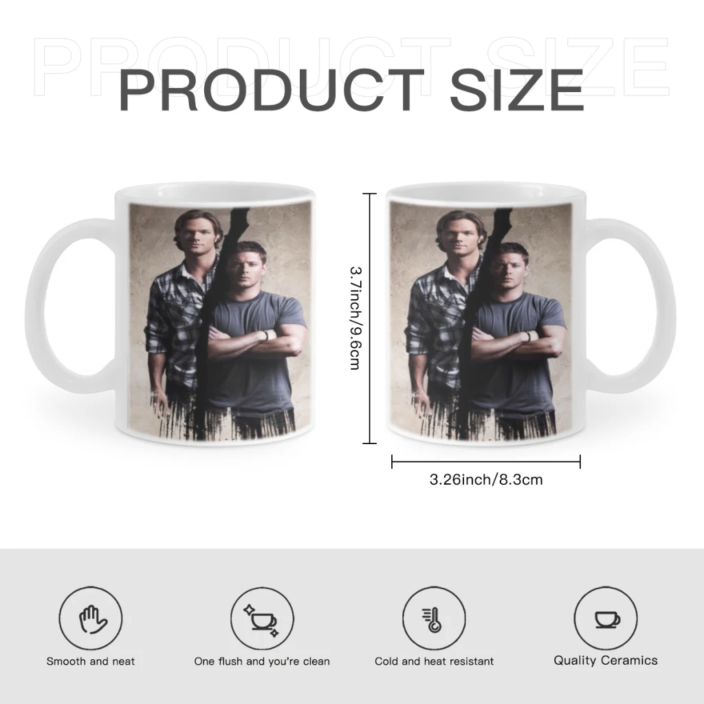 New-Supernatural-TV-11oz Afternoon Tea Mug Multifunctional Ceramic Coffee Mug Porcelain Coffee Cup Drinking Cup