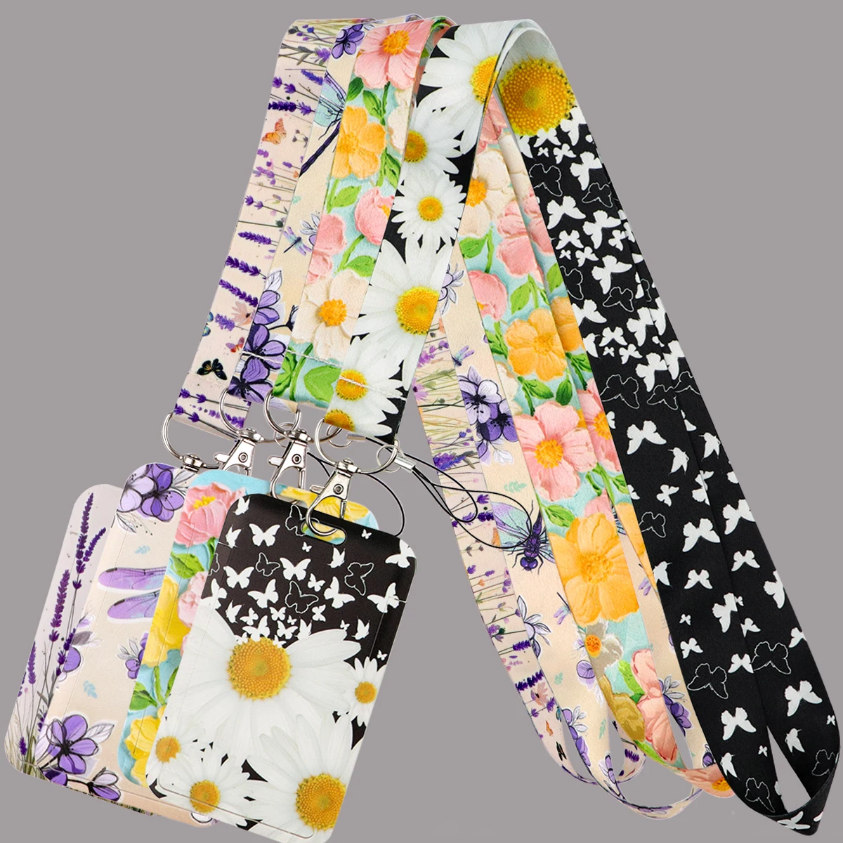 

Daisy Lanyards for Keys Plant Flower Neck Strap ID Card Gym Cell Phone USB Badge Holder Hang Rope Keychain Accessories