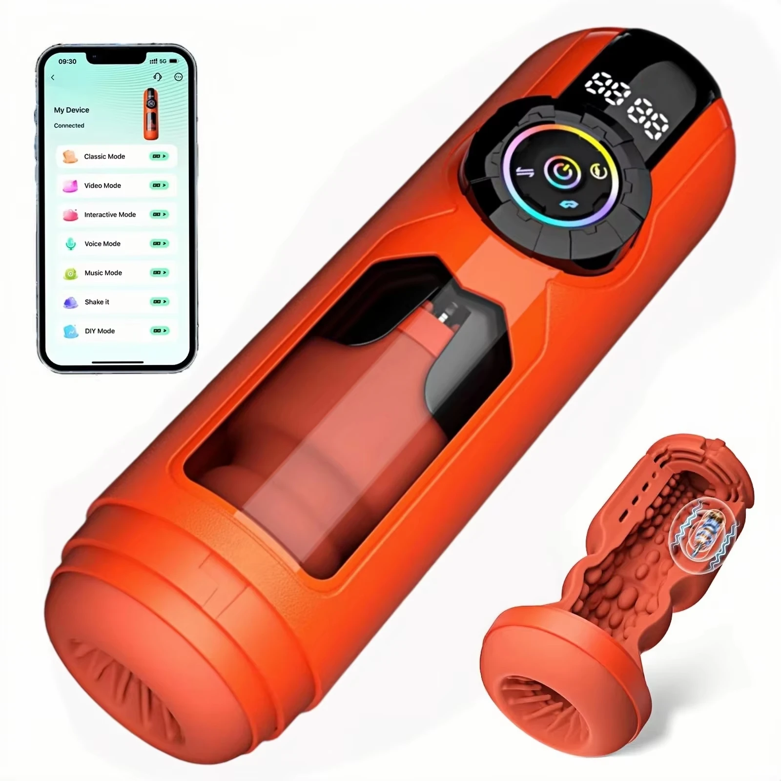 Medical X - KUSHOR Automatische Mannelijke Masturbator APP Besturing