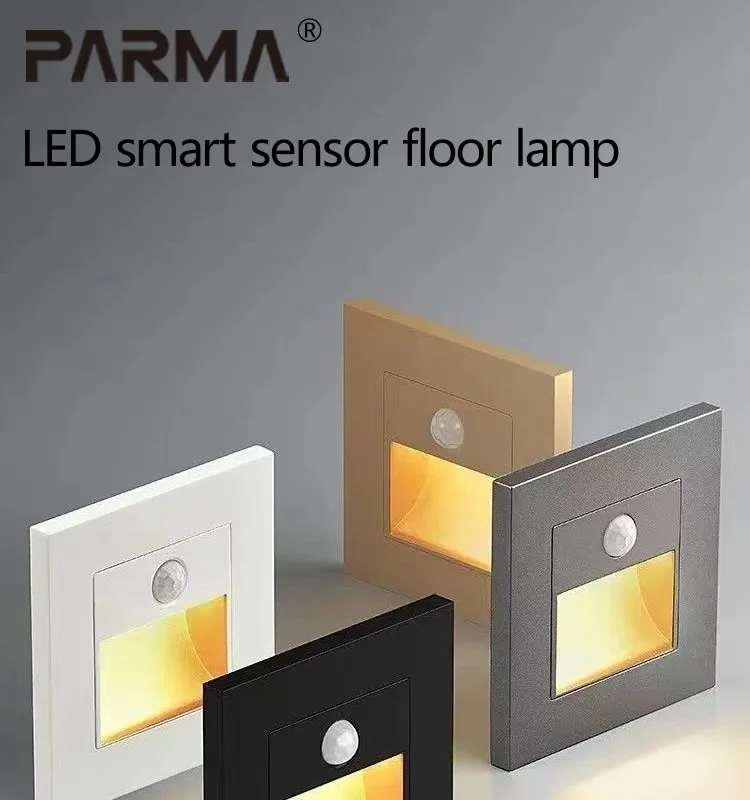 

Infrared human body sensor floor lights, switch wall base lights, step lights, embedded corridor and staircase LED lights