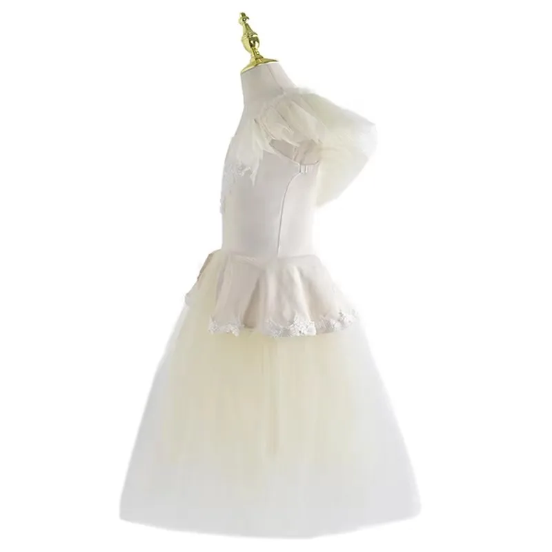 Traje de balé romântico tutu longo ballet tutu vestido feminino roupas de desempenho cisne saias de dança do ventre roupa de balé para meninas