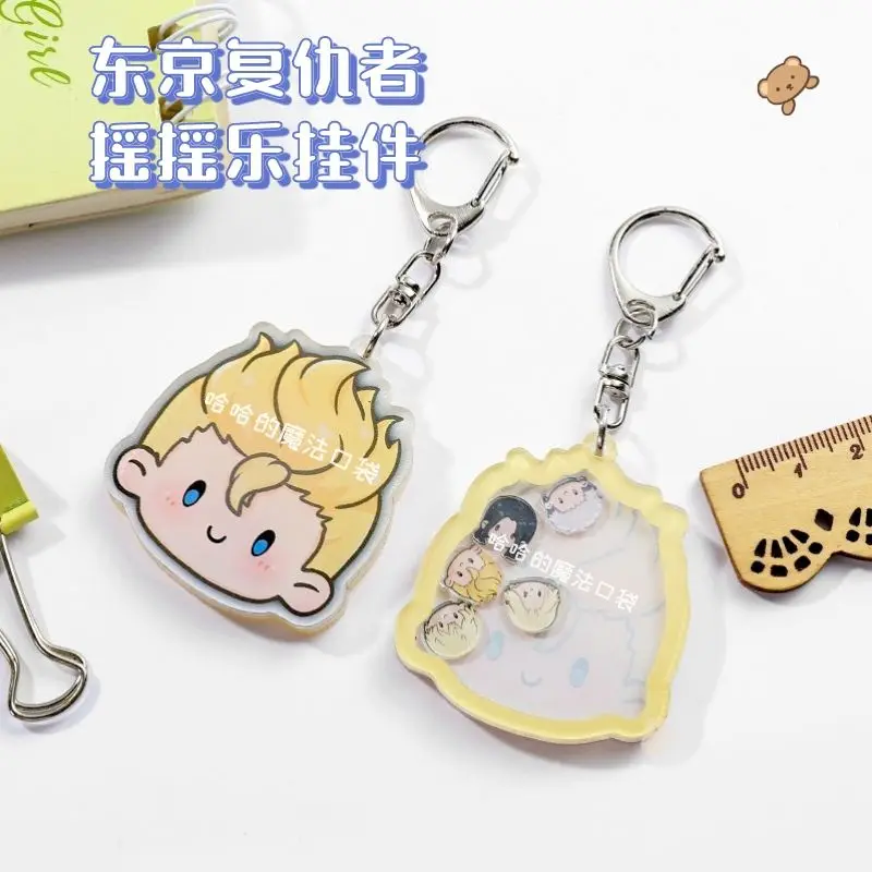 Man Kawaii Key Ring Pendant Tokyo Revengers Shake Anime Keychain Women Matsuno Chifuyu Mikey Mitsuya Takashi Acrylic Key Chain