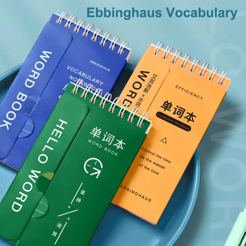 New 1PCS Portable Mini Notebook Pocket Vocabulary Word Book Spiral Notebook Languages Learning Word Check Book School Stationery