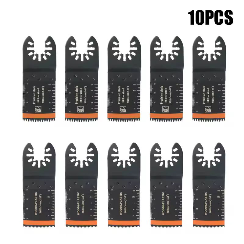 Japanese Tooth Carbide Oscillating Saw Blade Kit 10-39Pcs Arc Edge Oscillating Multitool Blades Precise Cut for Wood PVC Iron - Image 8
