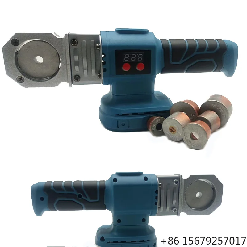 Lithium Battery Charged Cordless Electronic Thermostatic Water Pipe Heating Fuser Plastic PPR Tube Welding Hot Melt Machine