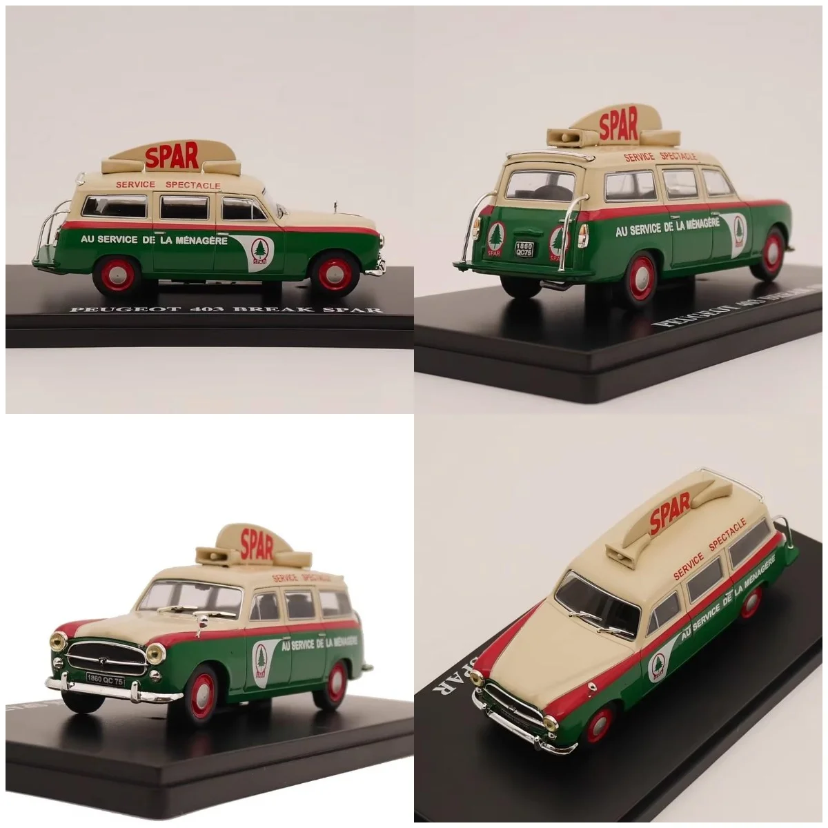 

Модель автомобиля Ixo 403 BREAK SPAR, масштаб 1:43, литая, из сплава, с рекламной символикой