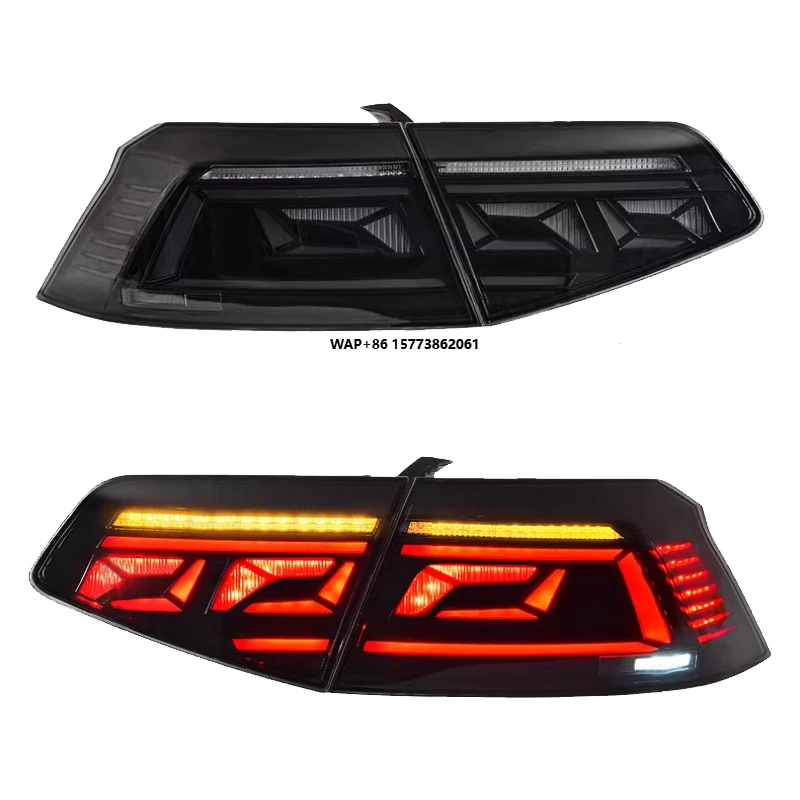 

2 Pieces New Arrival Rear Light for VW Passat B8 2016 2017 2018 2019 Tail Light LED Taillight Upgrade LED Rear Lamp