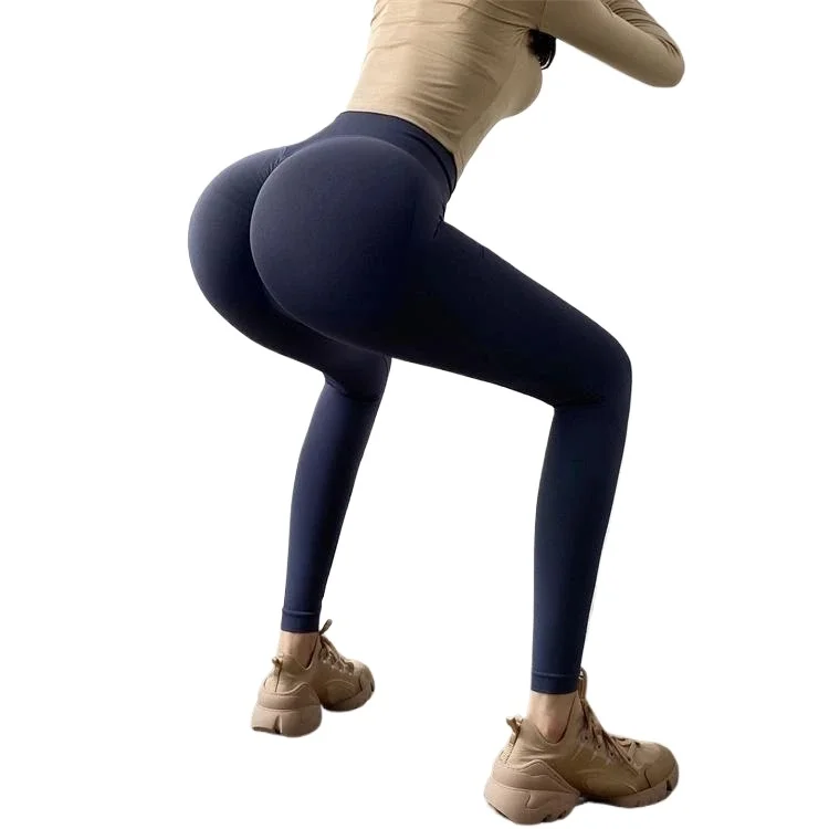 Pantaloni da uomo con zip all'inguine, leggings sportivi da donna a vita alta, elasticizzati e aderenti per palestra e attività all'aperto
