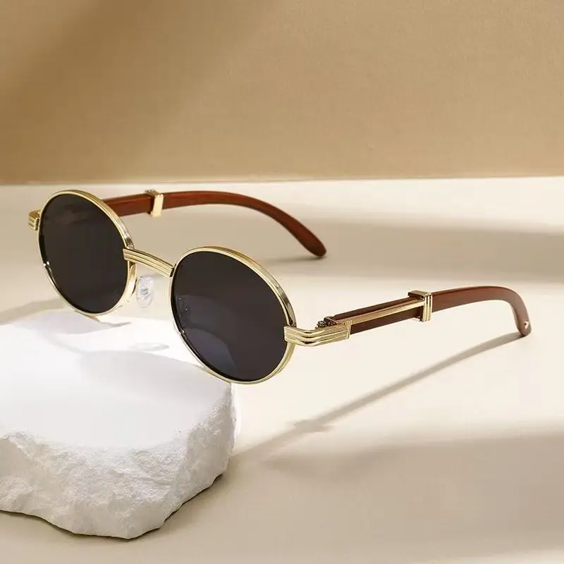 

New Fashion Small Rectangle Oval Sunglasses Men Women Vintage Square Driving Sun Glasses Luxury Brand Metal Frame Eyewear