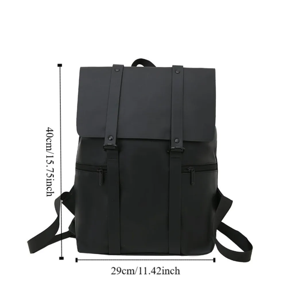 Waterproof School Bags Large Capacity Portable Travel Backpack Solid Color Adjustable Shoulder Strap Laptop Backpacks