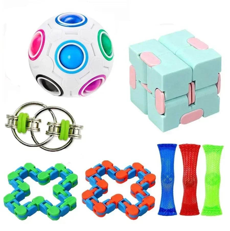 Random Fidget Toys Pack Mystery Gifts Box Surprise Bubble Fidget Anti Stress Toy for Kids for Children Adults