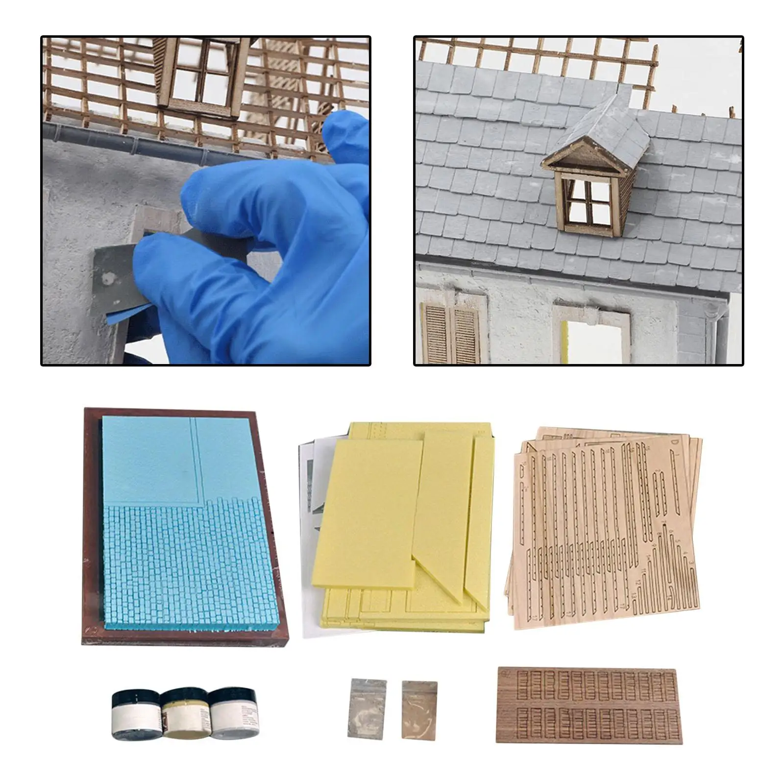 1/35 Building Model Kits Ruins Puzzles with for Landscape