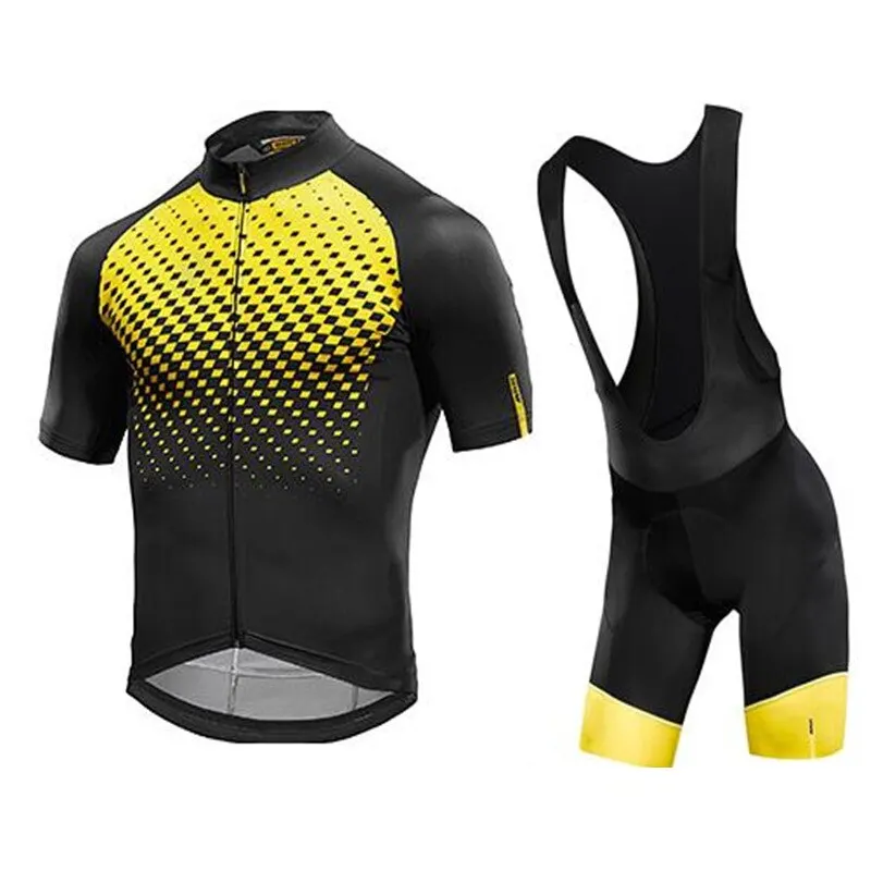 Men Cycling Jersey Summer Short Sleeve Set Bib Shorts Bicycle Clothes MTB Sportwear Shirt Clothing Suit Camisa Ciclismo