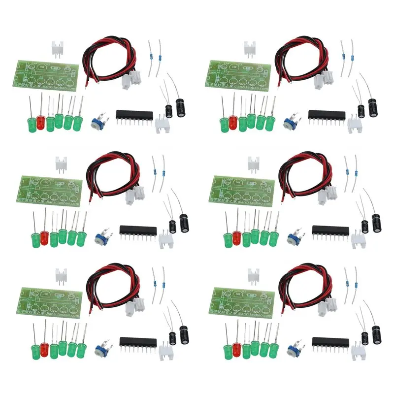 6X KA2284 Audio Level Meter Level Indicating Suit LED Indicator DIY Kit For Arduino-Y18A