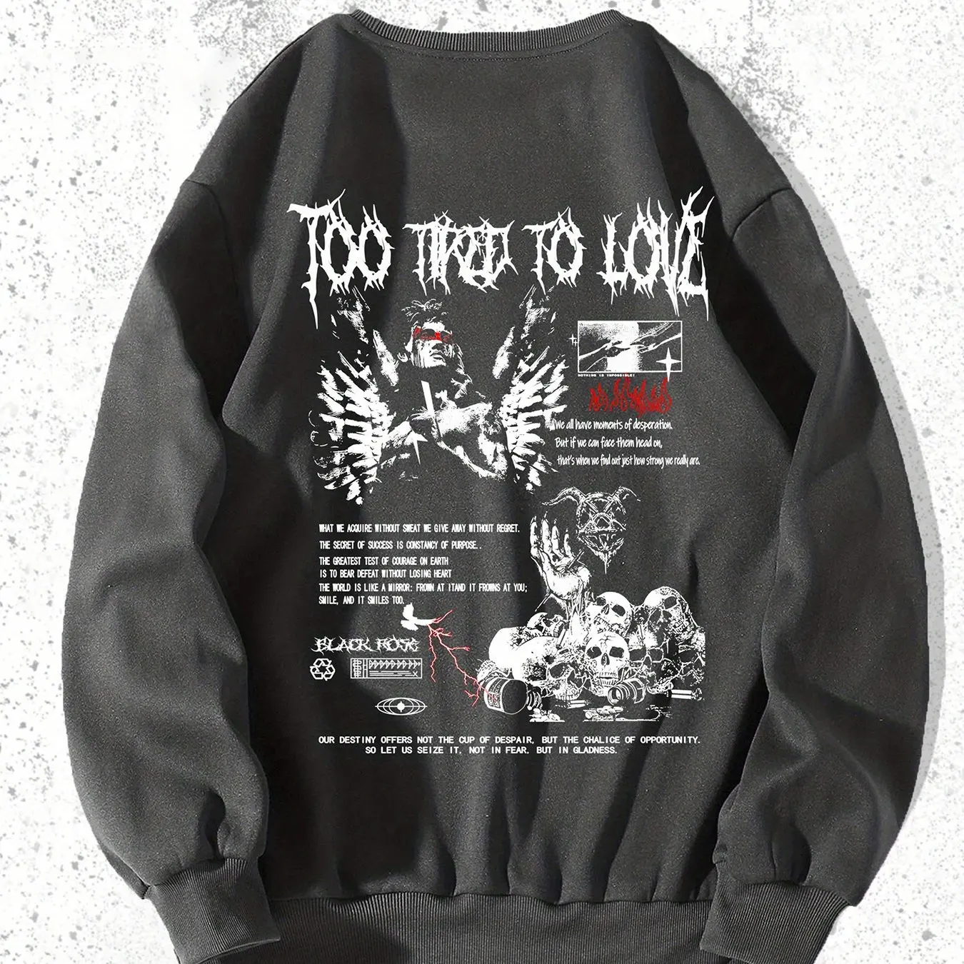 New men's round-neck hoodie for Spring and Autumn 2025 casual roller skating 3D printed street hip-hop men's wear