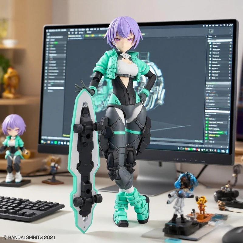

BANDAI 30MS SIS V00 RYDIRA Color A — Коллекционная модель-фигурка мобильного костюма для девочек, аниме, сборная игрушка