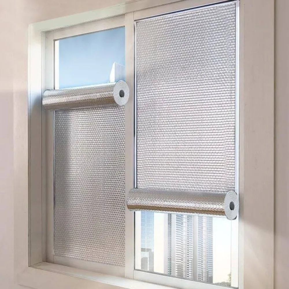Self-adhesive Roof Insulation Film Anti UV Aluminum Foil Aluminum Foil Window Glass Film Heat Insulation Light Blocking