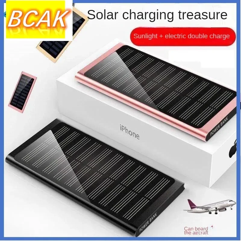 Bcak Discount Winkel Ultradunne Zonne-Energie Draagbare Snelle Powerbank 10000Mah Mobiele Telefoon Universele Duurzame Mobiele Voeding