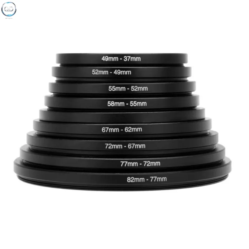 Step Up Step Down Filter Adapter Ring 82-77-72-67-62-58-52-49mm Lens Filter Ring Optical Accessories