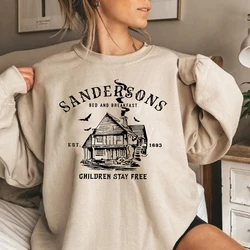 Sandersons Hotel bluza czarownice bluza z grafiką Halloween sweter jesień sweter czarownice bluza Party koszulka na Halloween