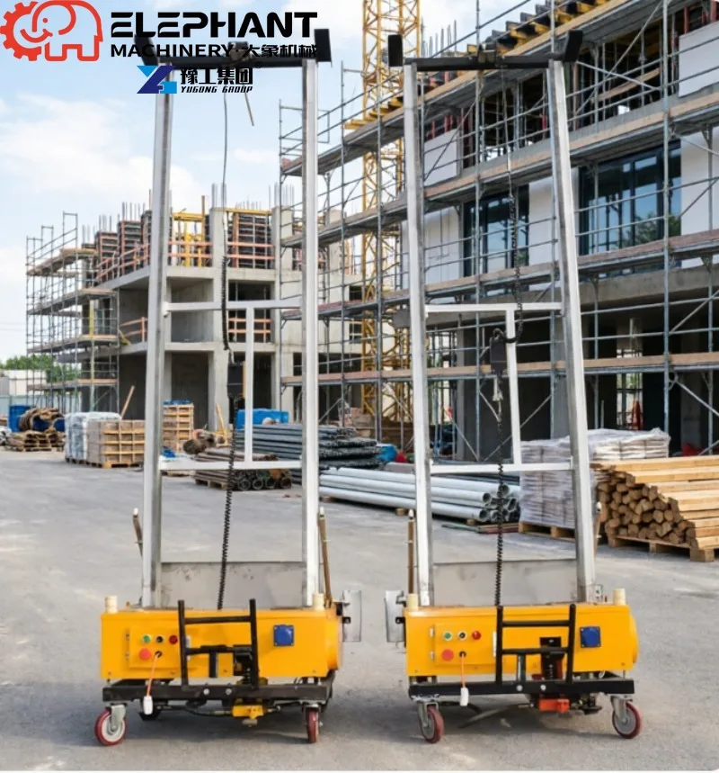 Manual Loading Wall Plastering Tools Automatic Lightweight Plaster Plastering Equipment 5-30mm Thickness Construction Machine