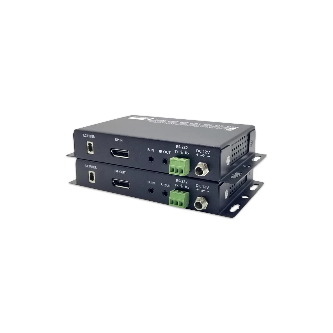 

8K DP1.4 To Optical Fiber Converter 7680/4320@60 HZ Long Distance Supports Serial Port Data RS232