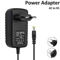 DC12V Universal Power Transformer AC 100-240V 5.5mm x 2.1-2.5mm Converter Charger Adapter EU US 1A 2A 3A For LED Lighting Plug